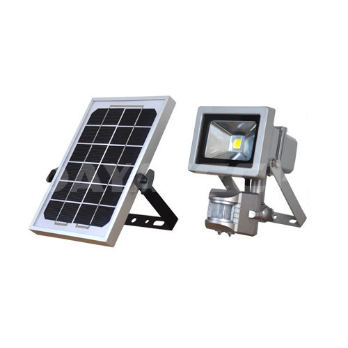 Luz de segurança LED solar 10W PIR Motion